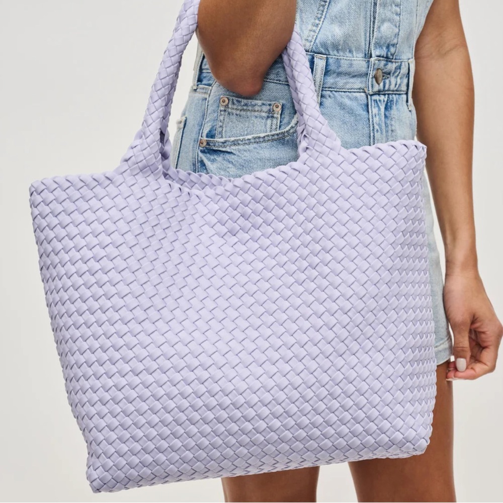 Sol & Selene Lavender Woven Tote Bag